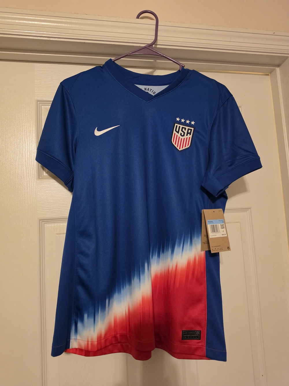 Nike USA Blue Red Gradient Soccer Jersey